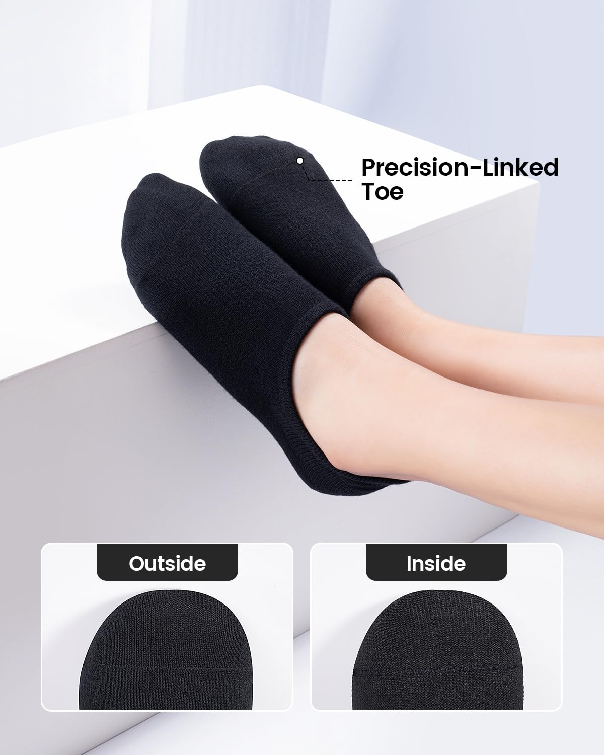 IDEGG No Show Socks Women & Men Low Cut Ankle Short Athletic Running Casual Invisible Liner Socks