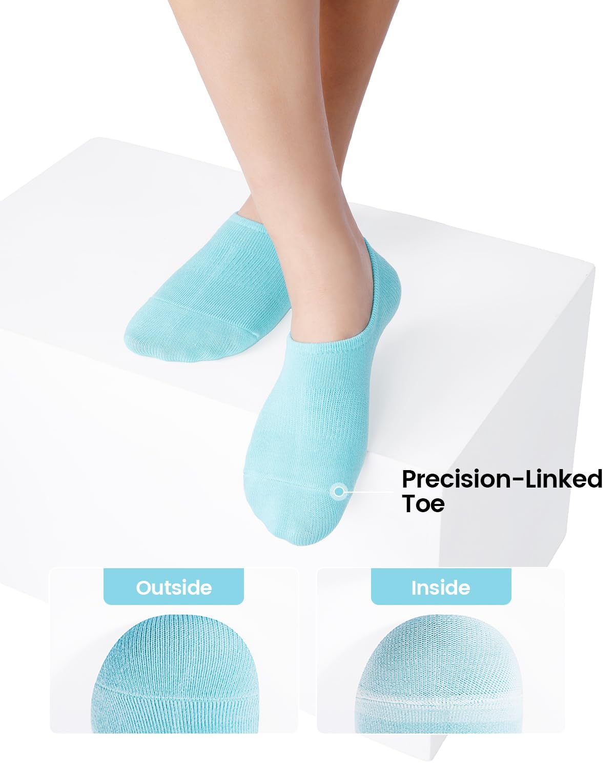 IDEGG No Show Socks Women & Men Low Cut Ankle Short Athletic Running Casual Invisible Liner Socks