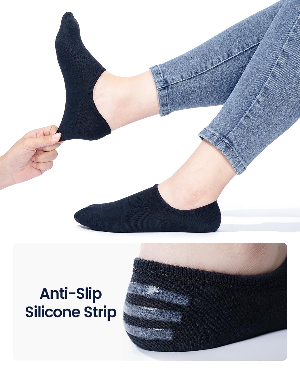 IDEGG No Show Socks Women & Men Low Cut Ankle Short Athletic Running Casual Invisible Liner Socks