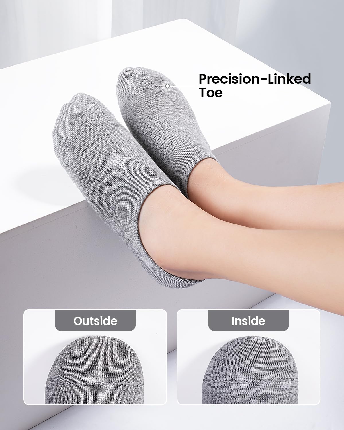 IDEGG No Show Socks Women & Men Low Cut Ankle Short Athletic Running Casual Invisible Liner Socks
