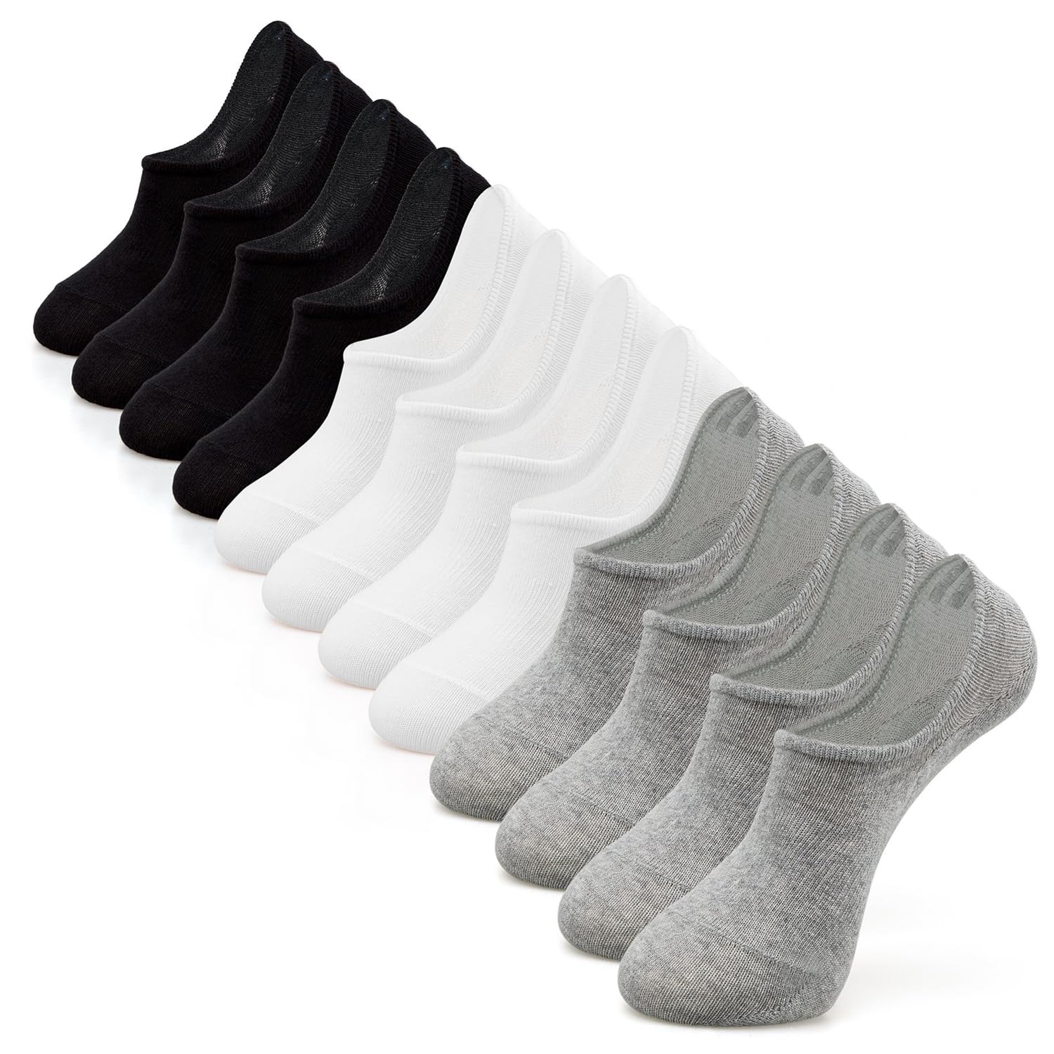 IDEGG No Show Socks Women & Men Low Cut Ankle Short Athletic Running Casual Invisible Liner Socks