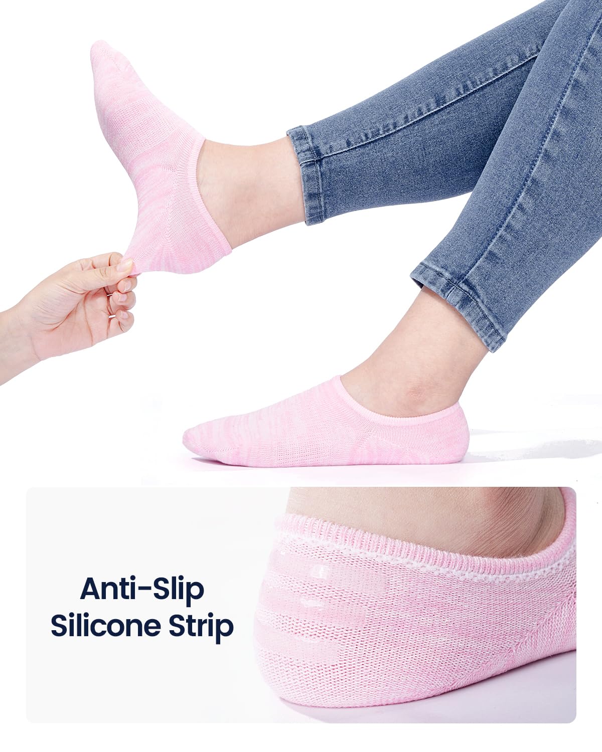 IDEGG No Show Socks Women & Men Low Cut Ankle Short Athletic Running Casual Invisible Liner Socks