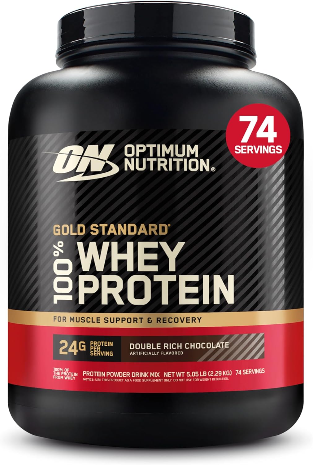 Optimum Nutrition – Gold Standard Whey Protein – Double Rich Chocolate – 5 lb