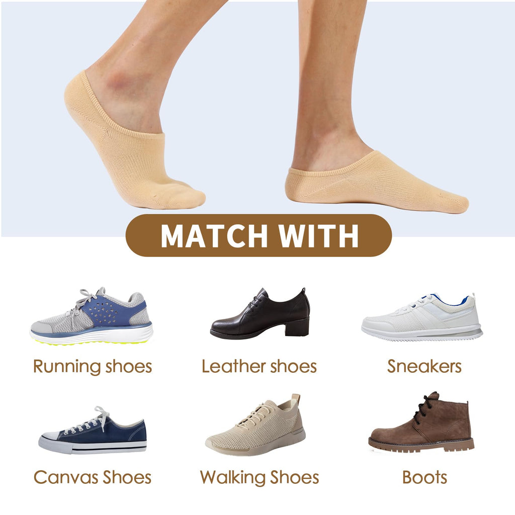 IDEGG No Show Socks Women & Men Low Cut Ankle Short Athletic Running Casual Invisible Liner Socks