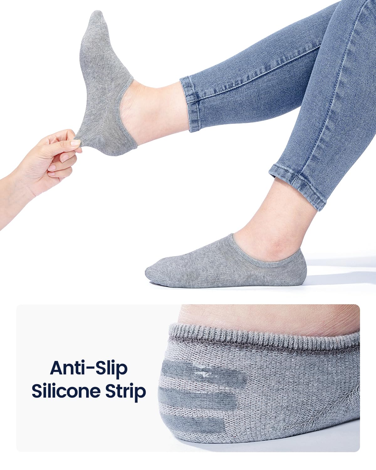 IDEGG No Show Socks Women & Men Low Cut Ankle Short Athletic Running Casual Invisible Liner Socks