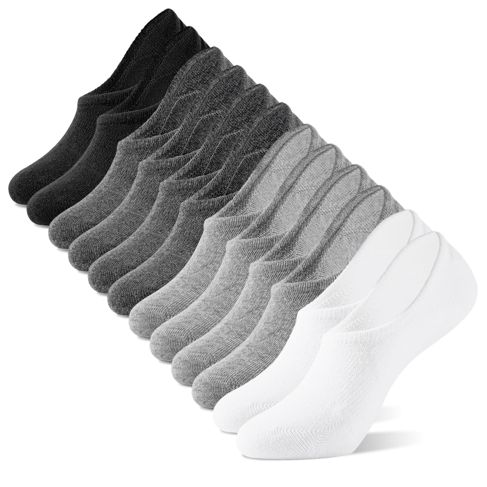 IDEGG No Show Socks Women & Men Low Cut Ankle Short Athletic Running Casual Invisible Liner Socks