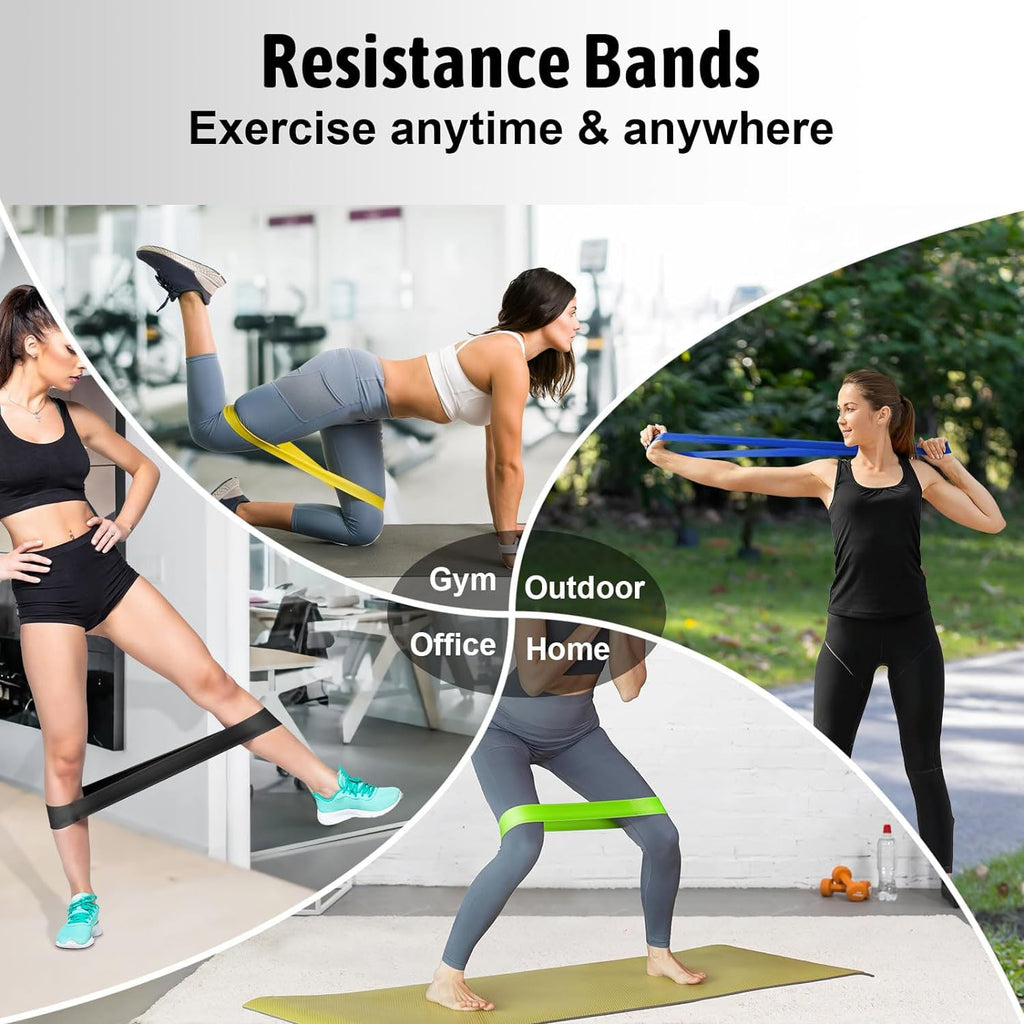 NNEDSZ 5 Pcs Resistance Bands Exercise Bands Resistance Bands Set Workout Bands Leg Yoga Bands