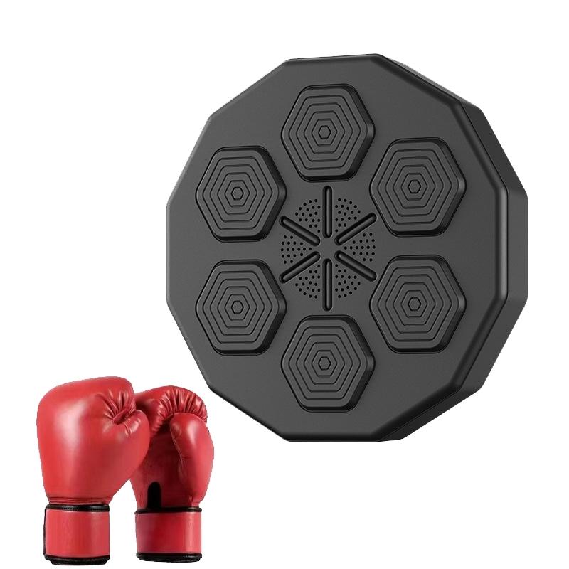 NNEDSZ Smart Wall-Mounted Boxing Trainer With Adult Gloves - With Adult Red Gloves